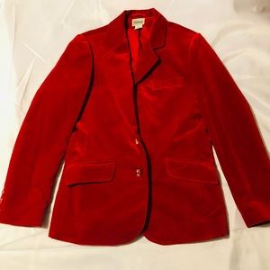 Vintage Red Ladies Tailored Jacket by Personal Jackets Size 8